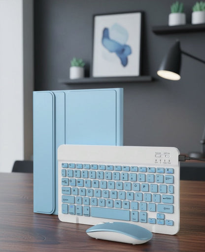 Ipad Case with Detachable Bluetooth Keyboard and Mouse