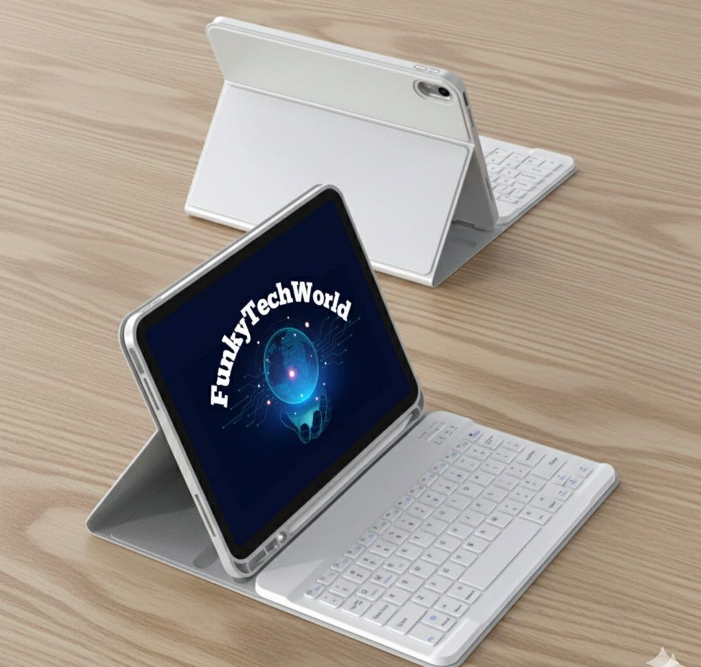 Ipad Case with Detachable Bluetooth Keyboard and Mouse